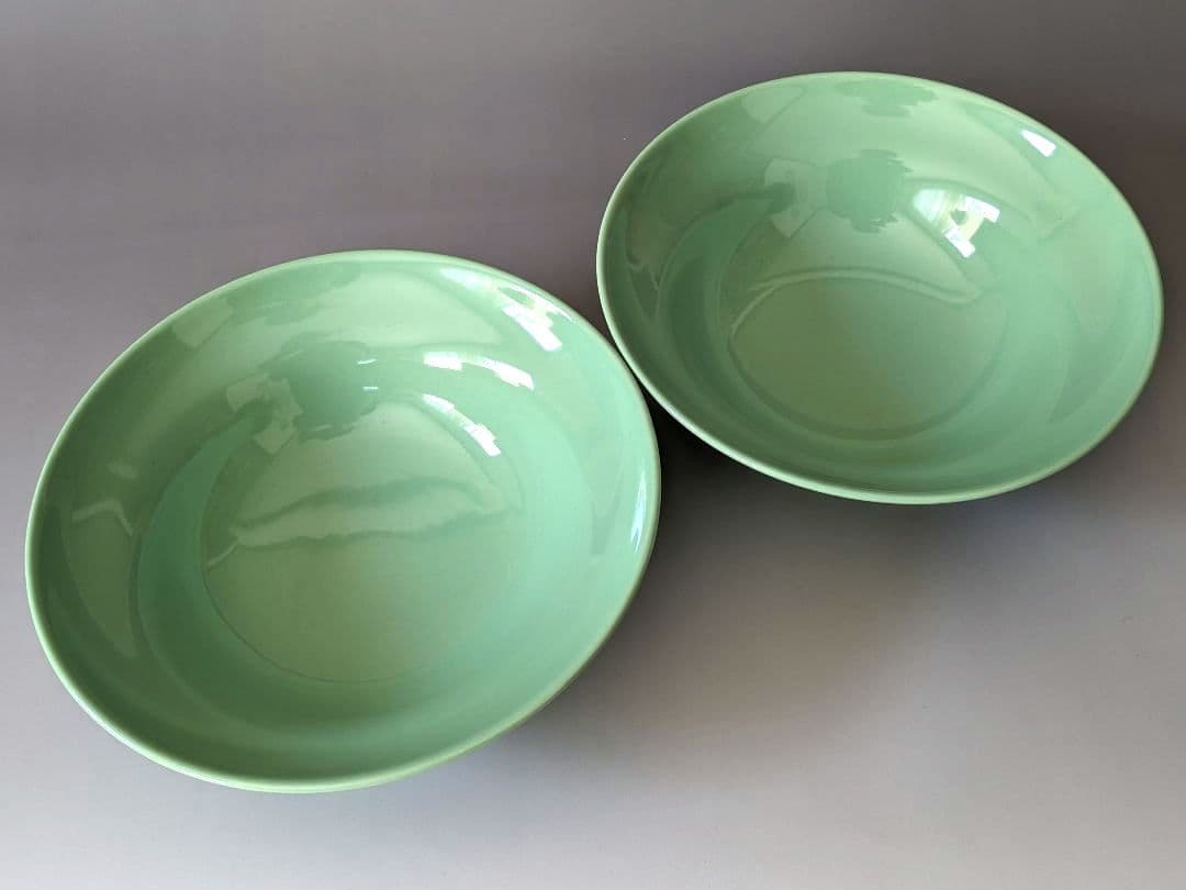 高品質、全国送料無料! ロイヤルコペンハーゲン 580 ボウル 大鉢 2個セット ミントグリーンRoyal Copenhagen