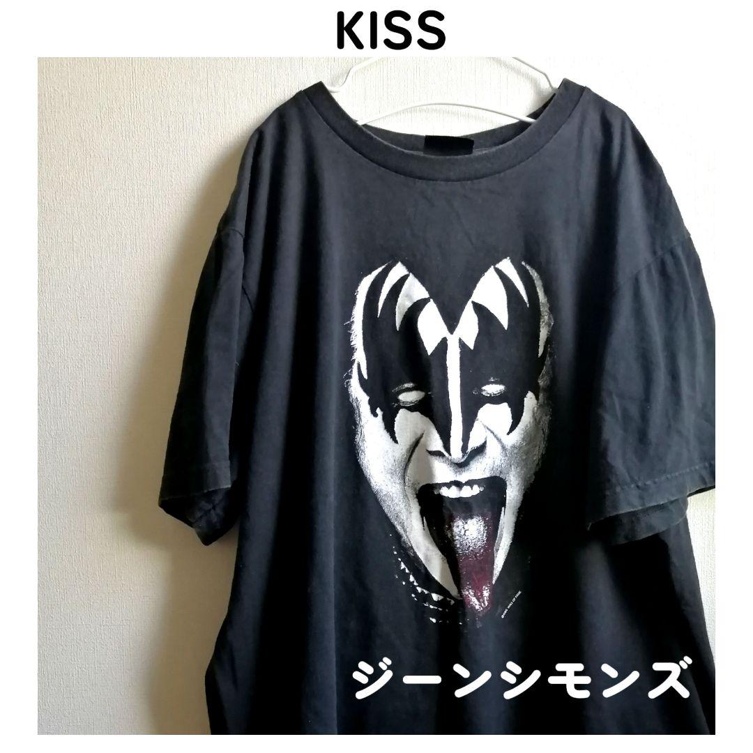 高い品質 tシャツ KISS☆キッス ジーンシモンズ ロック ブラック ミュージシャン