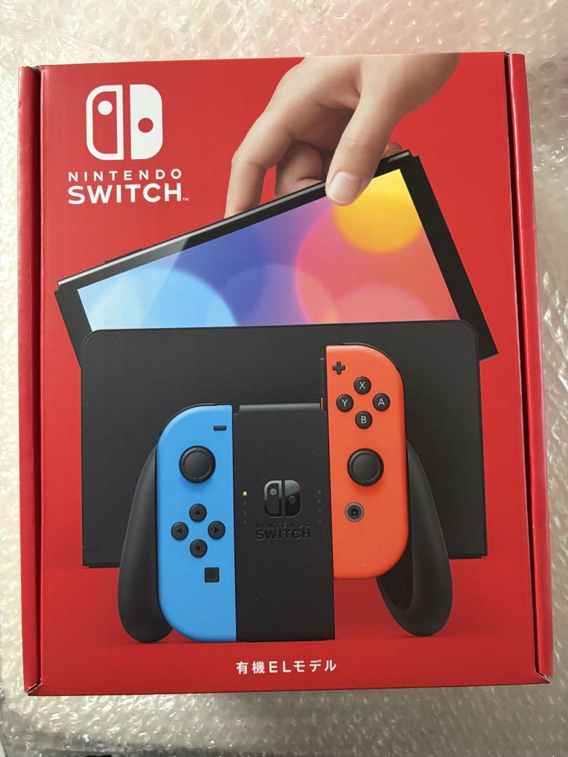 新品未開封　Nintendo Switch 有機EL ネオンブルー　レッド