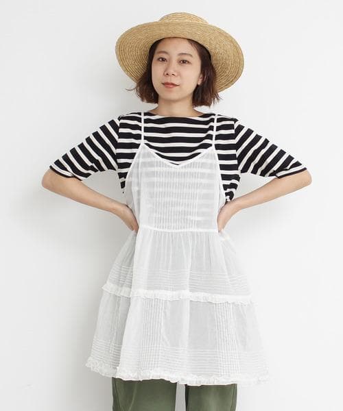 完売品 新品 チャイルドウーマン 80ボイルピンタックフリルキャミブラウス