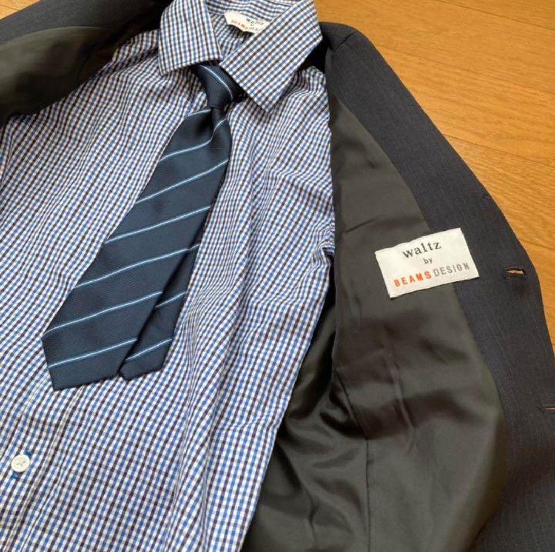 ＊美品＊フォーマル服 BEAMS 男の子 120 入学式 キッズ フォーマル 入学式 BEAMS 120 男の子 卒園式 黒 ストライプ