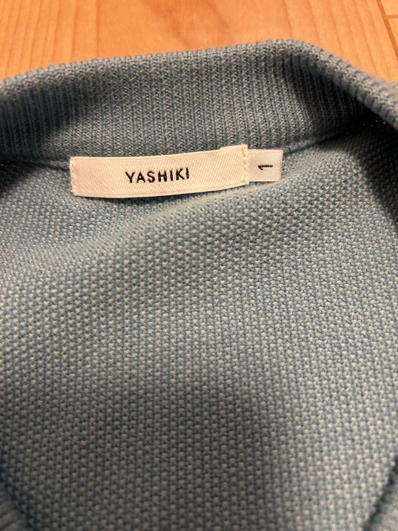 YASHIKI つくしニットベスト　24ss ブルー