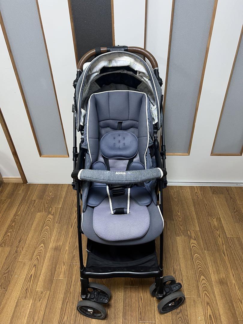 良品　Aprica ラクーナビッテ クッション レザーハンドル ベビーカー