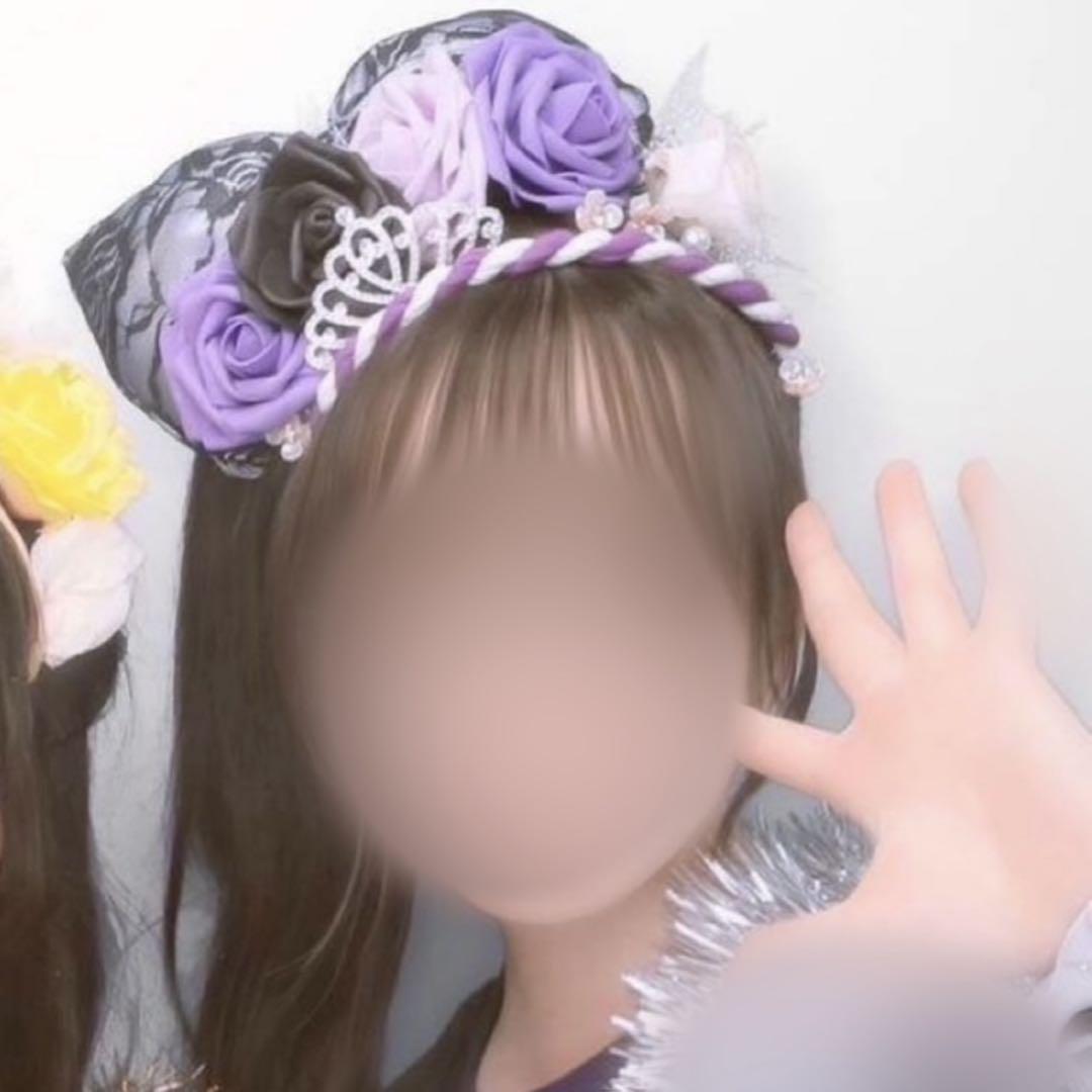デカリボン　JK 盛り髪 紫 デカリボン 2個セット JK 盛り髪 体育祭 紫 - メルカリ