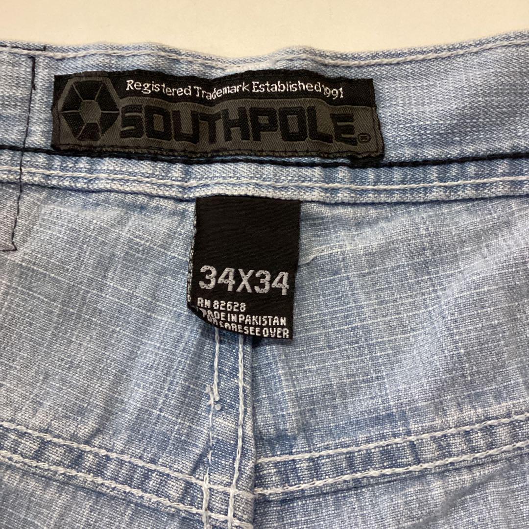 USA古着 SOUTHPOLE デニムパンツ ワイド ルーズ Y2K B系 パンツ