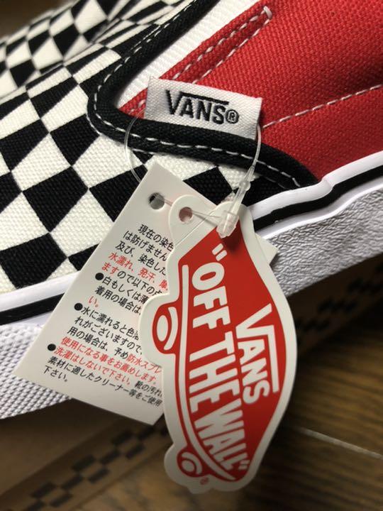 VANS バンズ チェッカー ビリーズ スリッポン スニーカー US8 26 黒