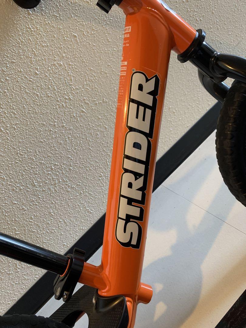 極美品 STRIDER ストライダー 12SPORT キッズバイク　オレンジ