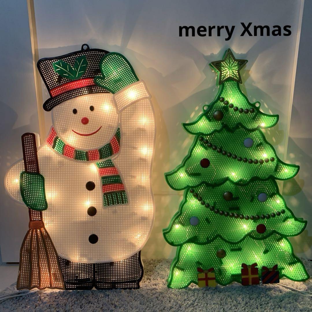 ★Xmas 東京ローソクイルミネーションライトスノーマン&ツリー屋外可能