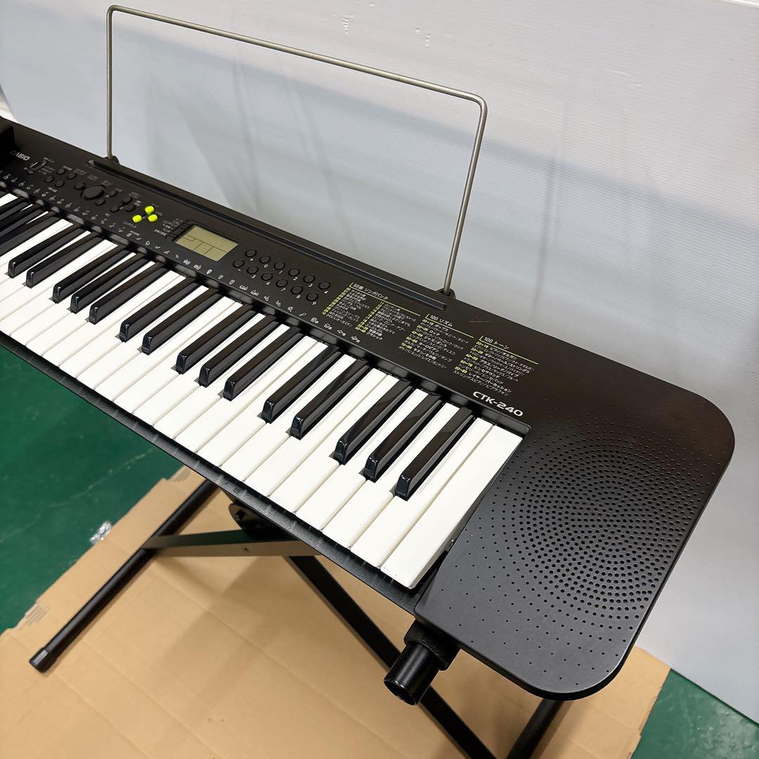 CASIO Casiotone CTK-240 電子キーボード スタンド付