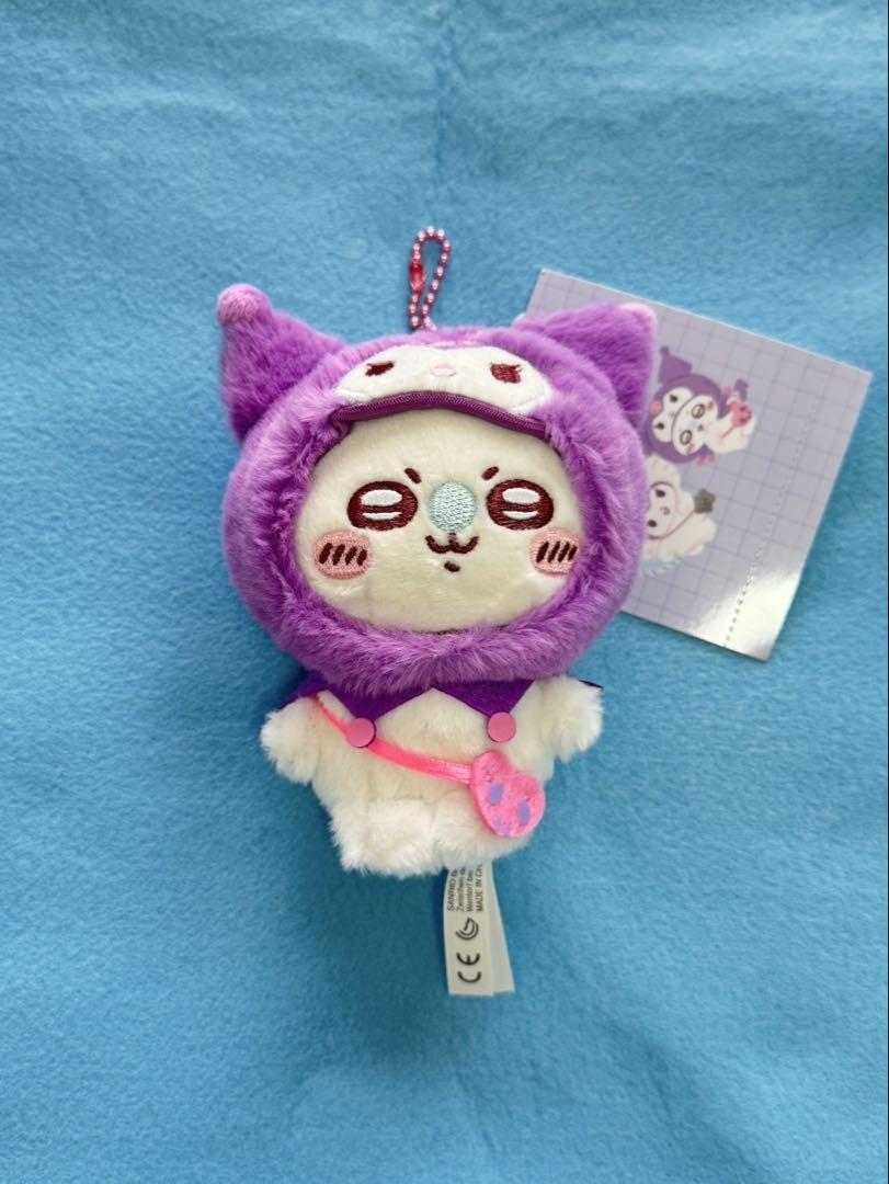 サンリオ ちいかわ モモンガ クロミ ぬいぐるみ　マスコットキーホルダー　①