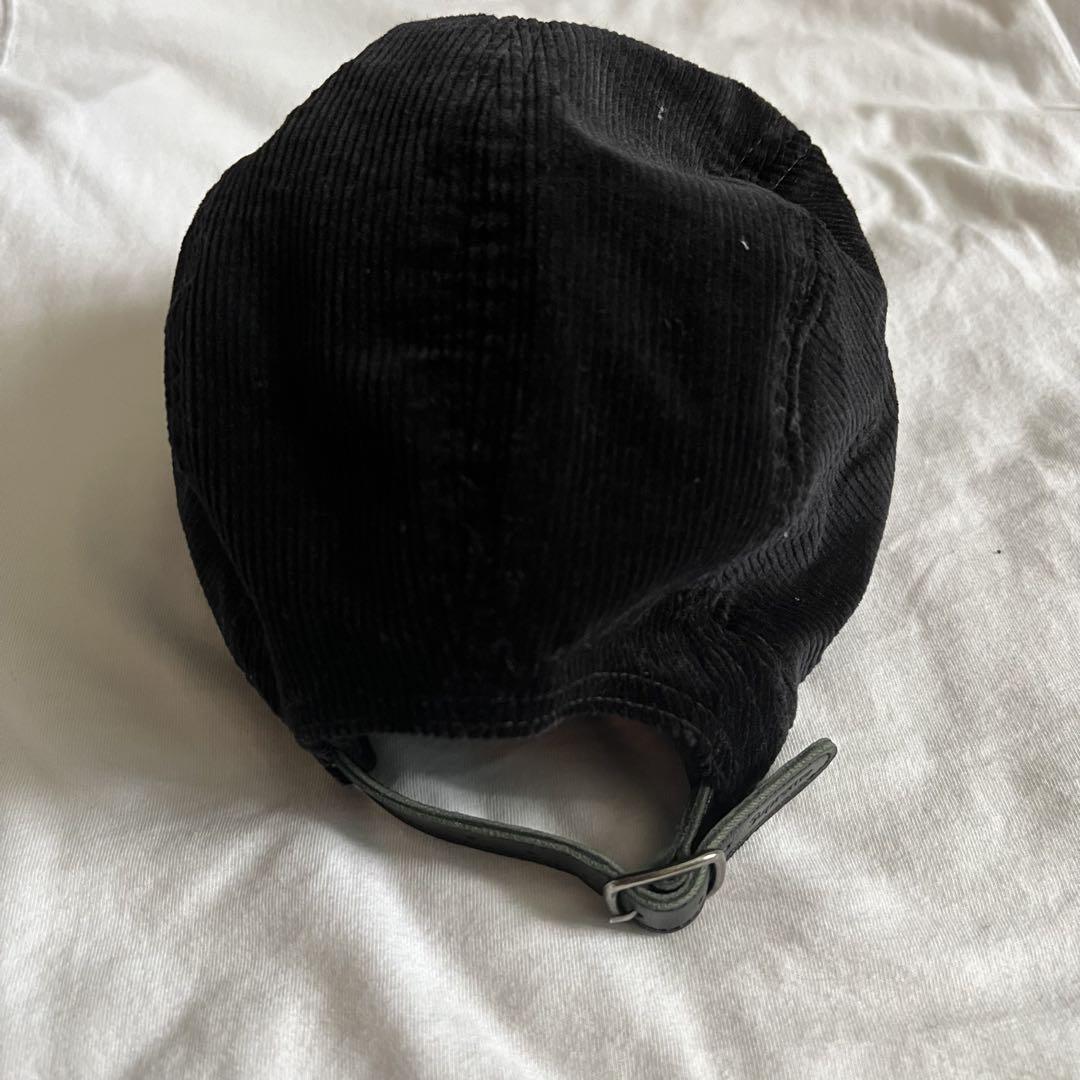 supreme コーデュロイキャップ　黒　23fwモデル