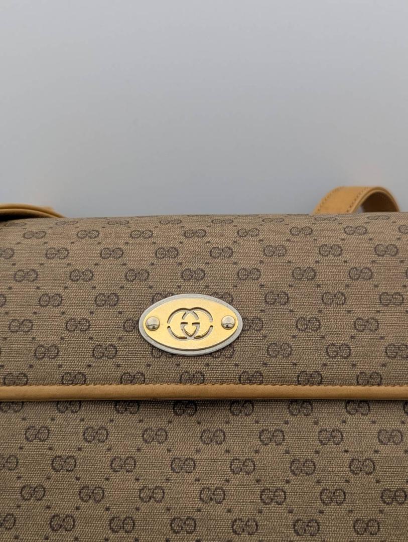 GUCCI オールドグッチ GG スプリーム　PVC レザー トートバッグ 美品