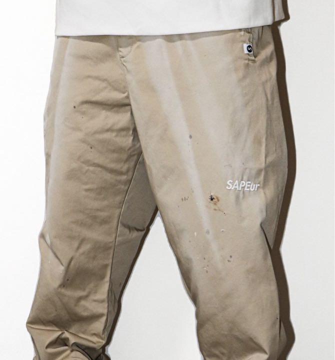 sapeur サプール チノパン ペイント ブラック 美品 skate スケート