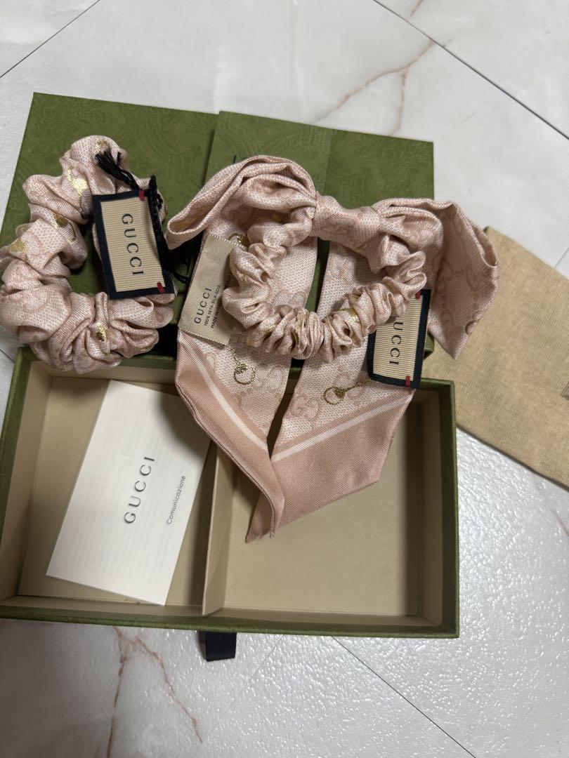 新品未使用GUCCI ヘアアクセサリーセット ピンク