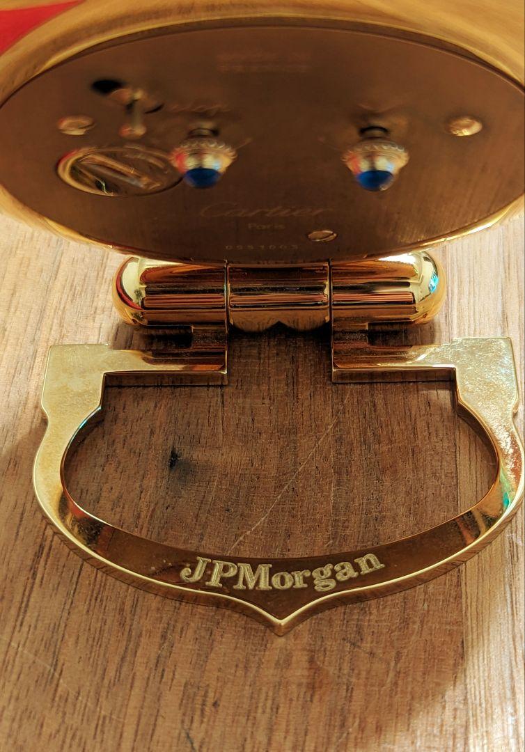 【美品】カルティエ Cartier 置時計 JPMorgan