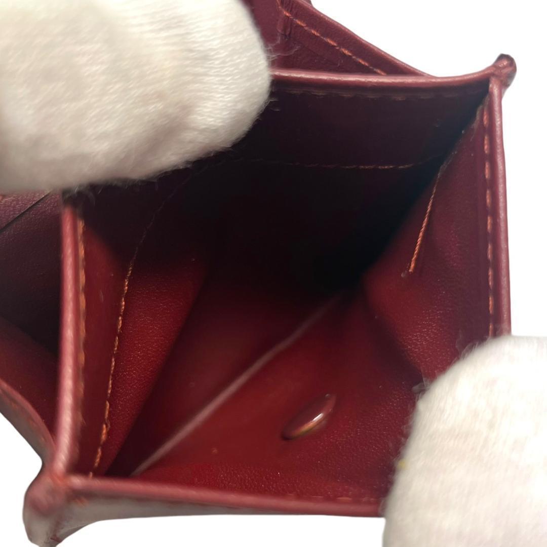 【新品】 Cartier カルティエ コインケース マストライン ボルドー