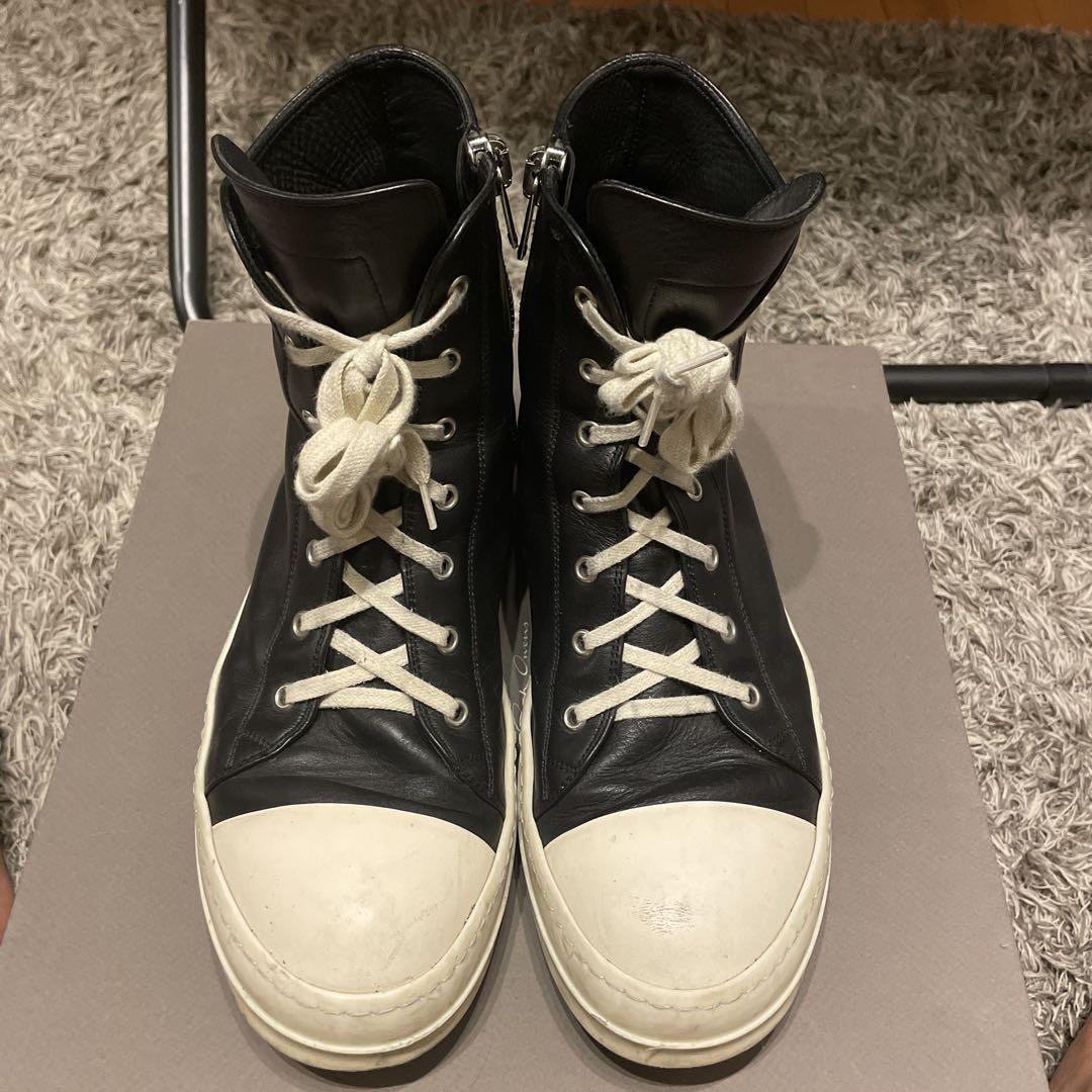 Rick Owens Sneakers レザーラモーンズ 本革スニーカー 42