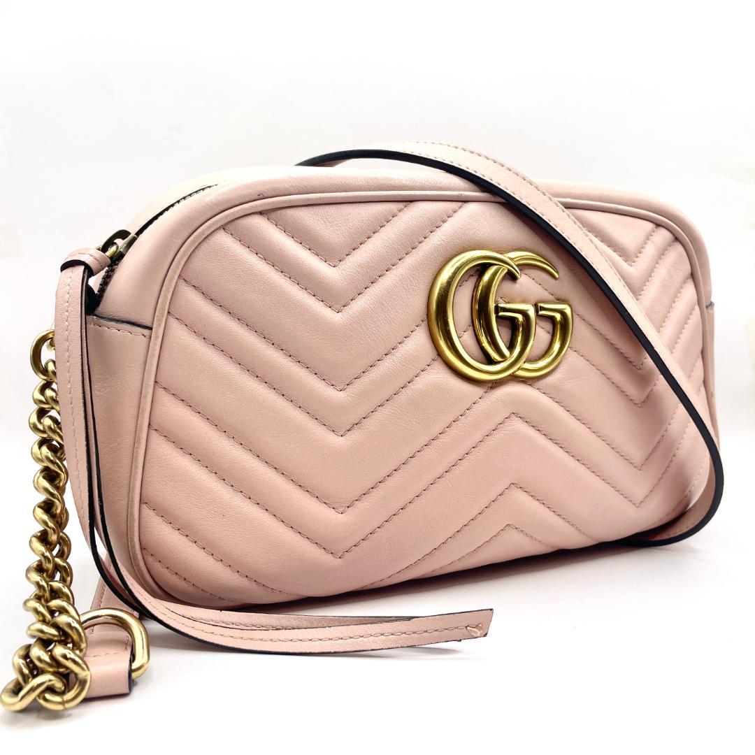 【466】GUCCI グッチ GGマーモント ショルダーバッグ 447632