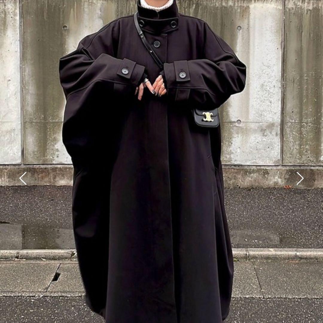 INTERPLAY ×AYA MOMONGA Long Coat 黒 SIZE INTERPLAY