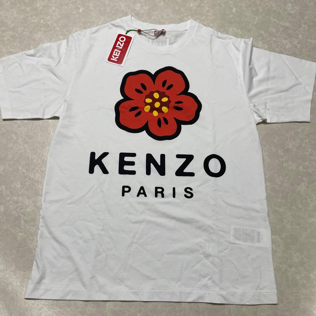 新着 KENZO BOKE フラワーTシャツ Lサイズ Tシャツ/カットソー(半袖/袖
