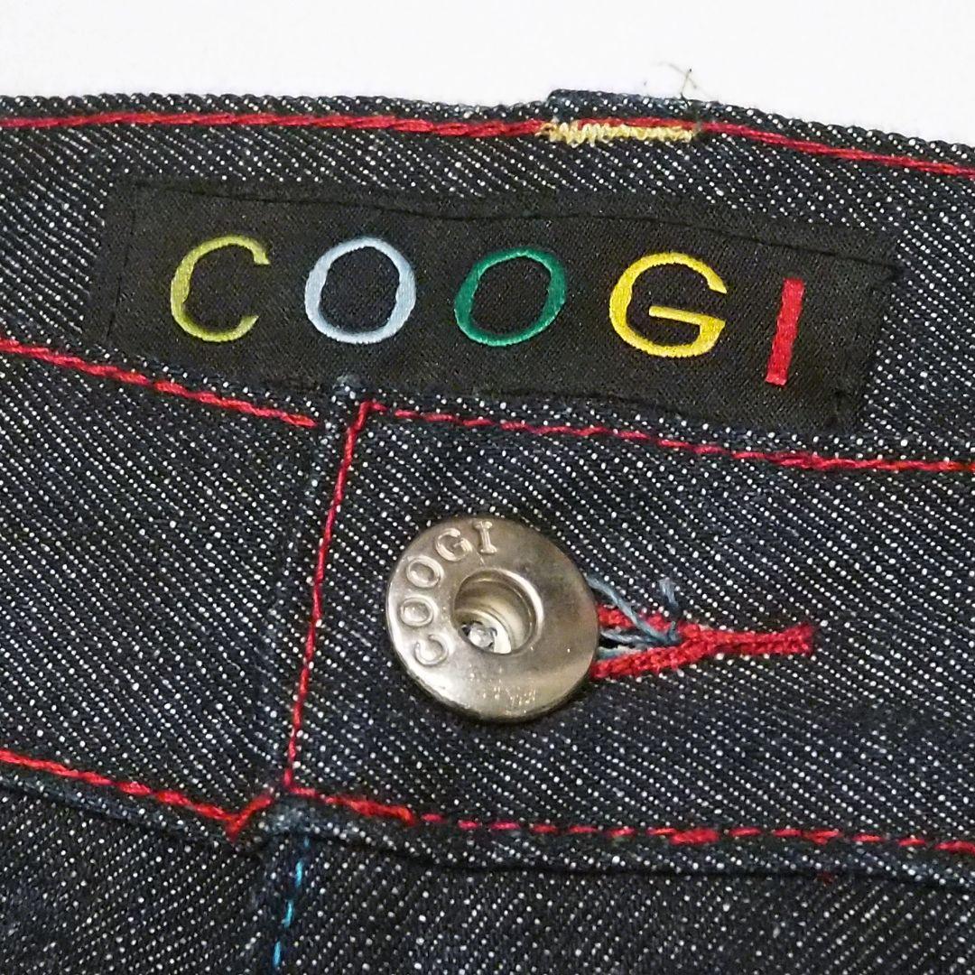 希少【未使用級】COOGI ワイドデニム リジッド W38 隠しリベット 極美品