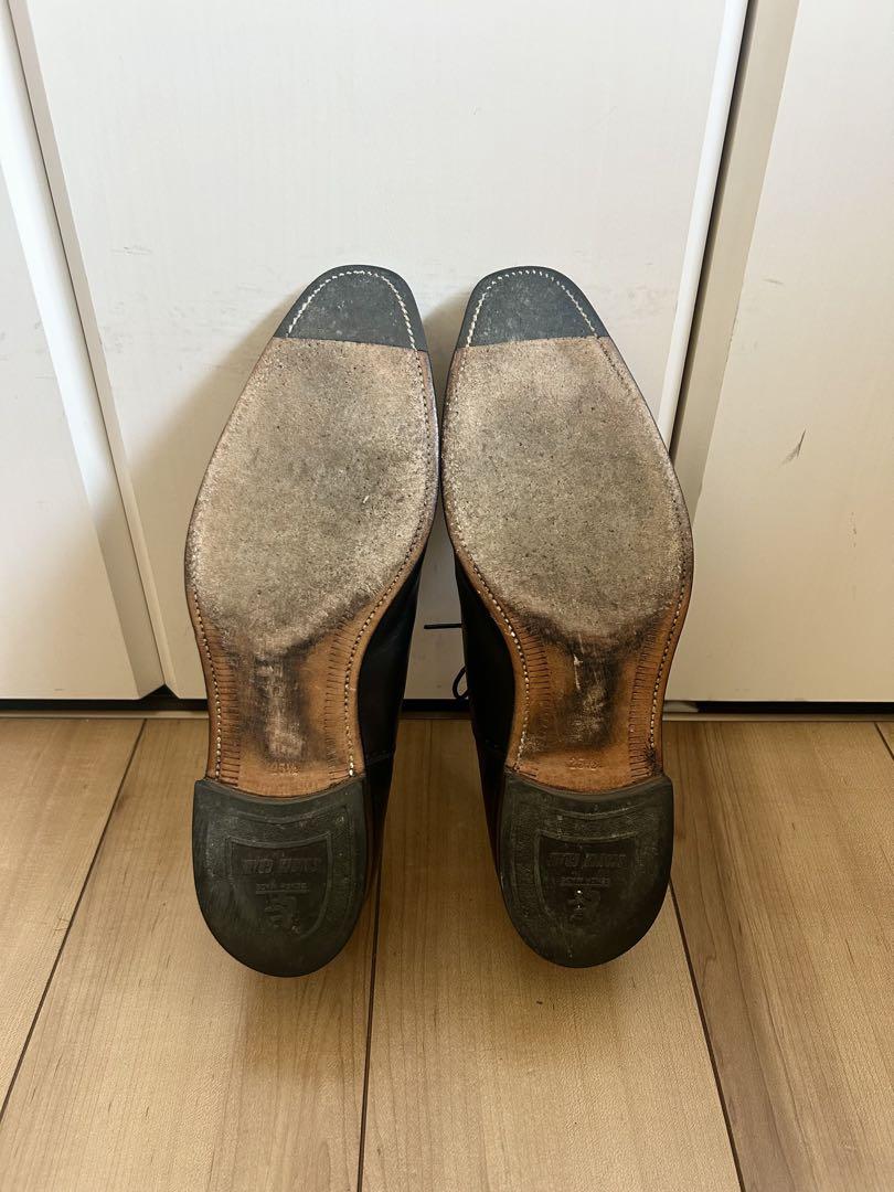 【美品】SCOTCHGRAIN スコッチグレイン パンチドキャップトゥ 25.5