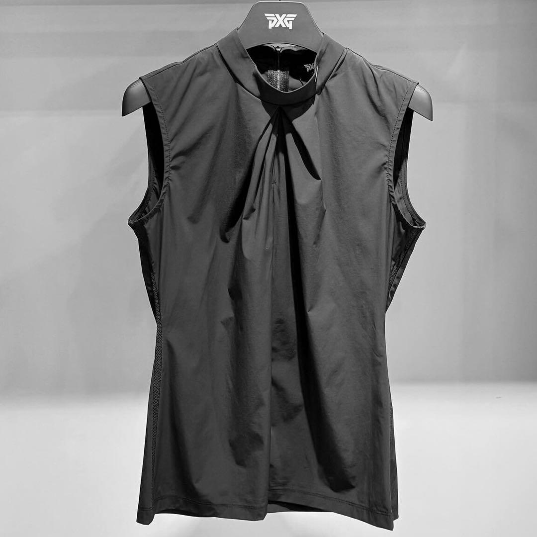 ゴルフ レディース PXG シャツ トップス ノースリーブ（ブラック）