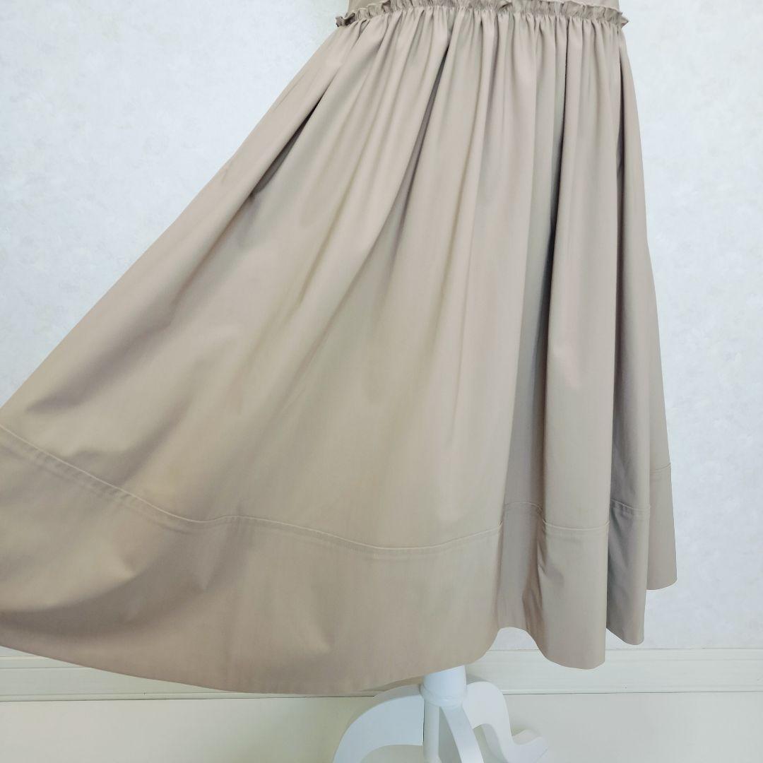 【H ime】ノースリーブワンピース　ベージュ　フォクシー系