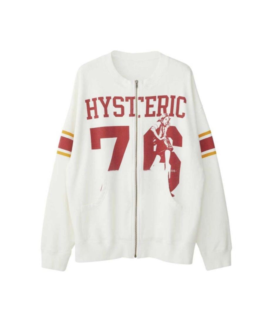 ジェニー着用!HYSオーバーサイズジャンパー【HYSTERIC 76】白 ジェニー着用!HYSオーバーサイズジャンパー【HYSTERIC 76】白