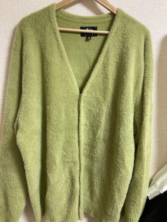 stussy shaggy cardigan ※訳あり - metalsludge.tv