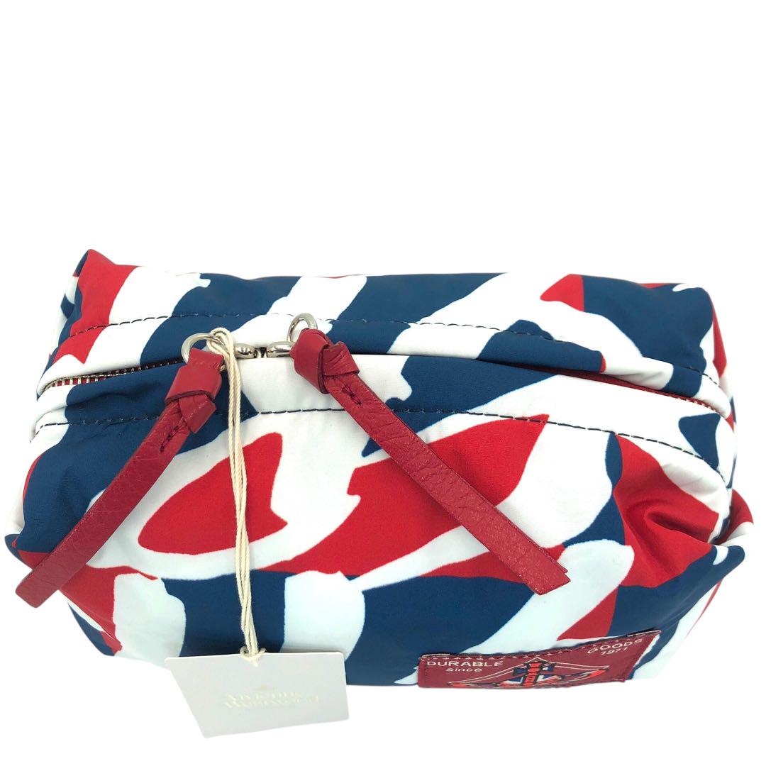 タグ付き未使用 Vivienne Westwood ポーチ トリコロール オーブ