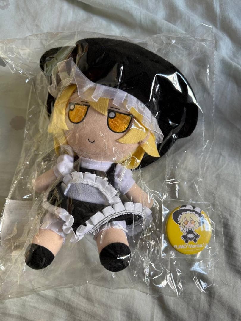 東方ぬいぐるみ55 ふもふもまりさ 霧雨魔理沙 ver.1.5 缶バッジ付き