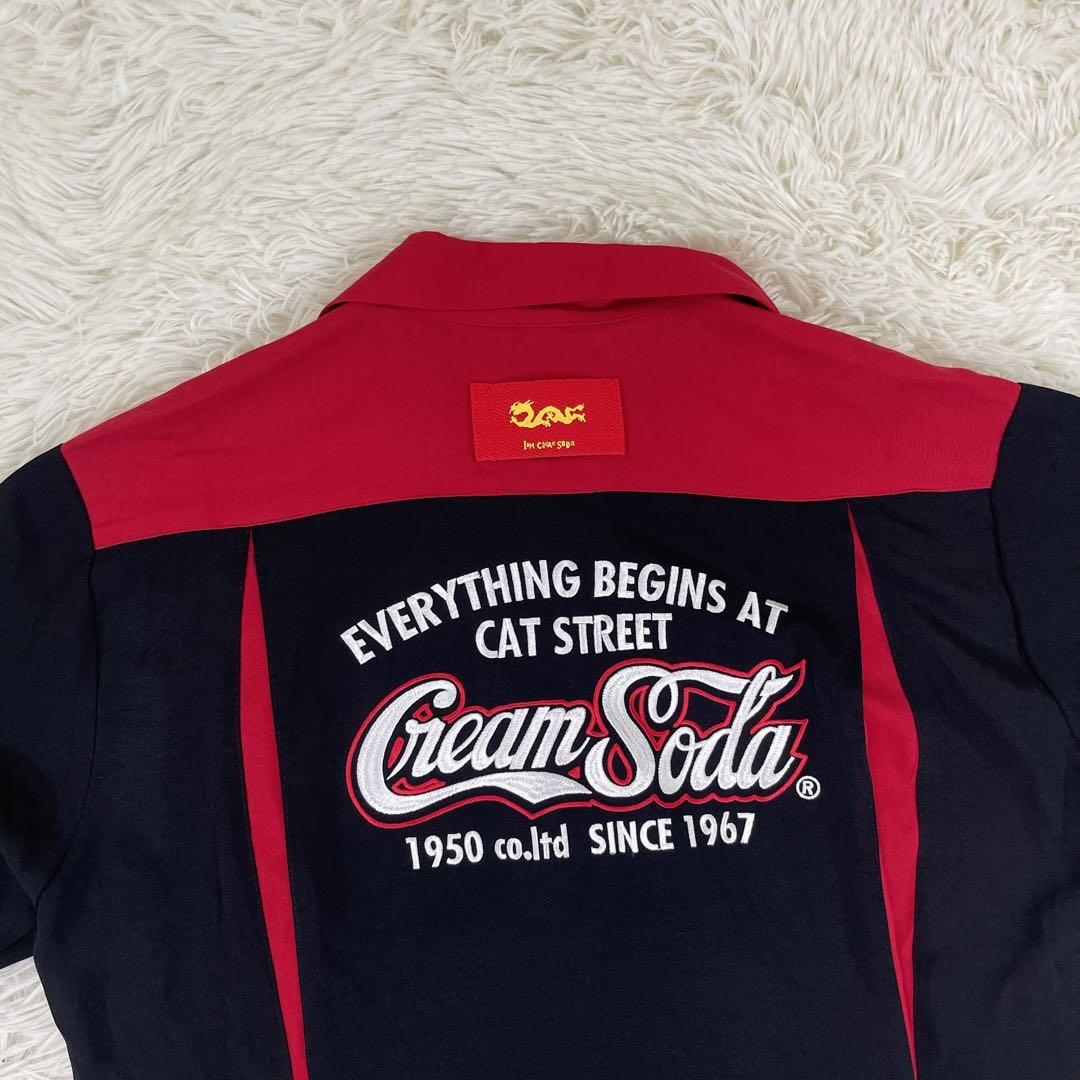 CREAM SODA クリームソーダ ロゴ刺繍 ボウリングシャツ - メルカリ