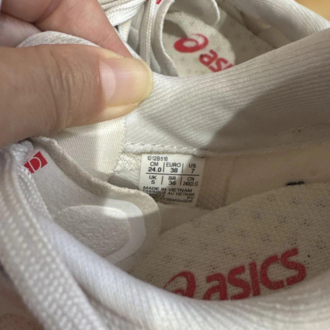 asics マジックスピード3 24.0cm ホワイト/レッド