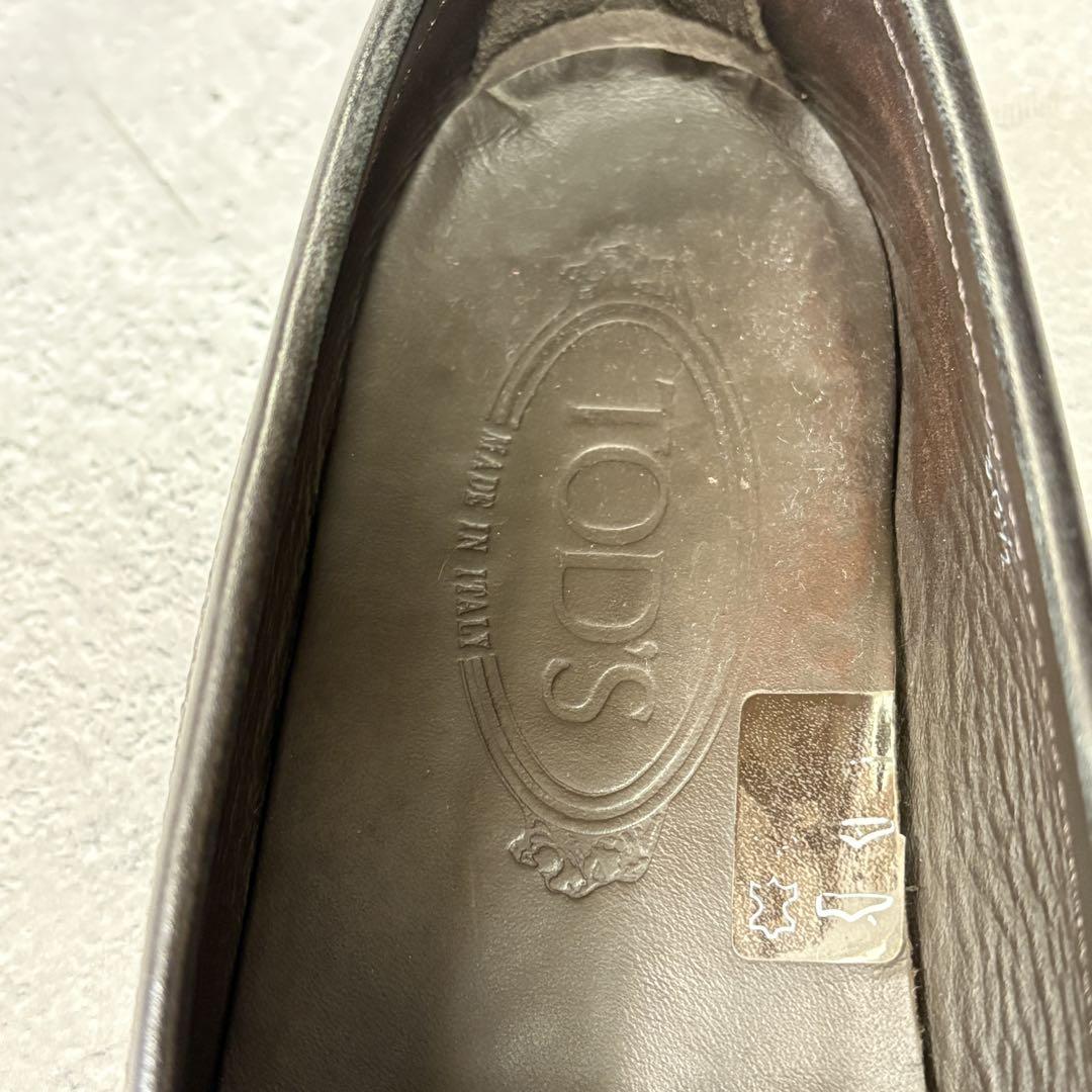 トッズ　TOD’S (38.5) レザーコインローファー　ドライビングシューズ