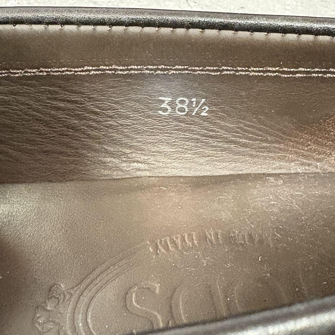 トッズ　TOD’S (38.5) レザーコインローファー　ドライビングシューズ