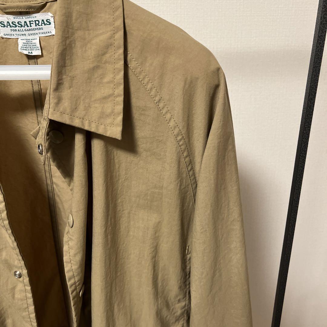 ササフラス　SASSAFRAS フォールリーフコート　ナイロン　ベージュ M