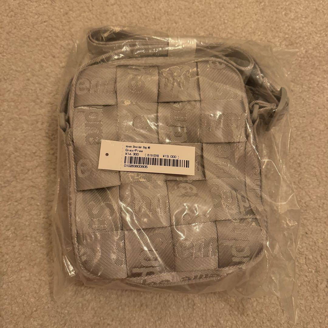 Supreme Woven Shoulder Bag グレー　新品