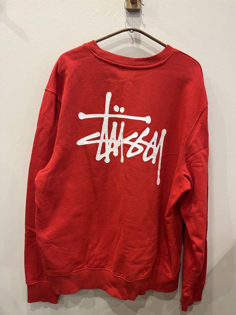 【美品】Stussy 赤 スウェット Lサイズ