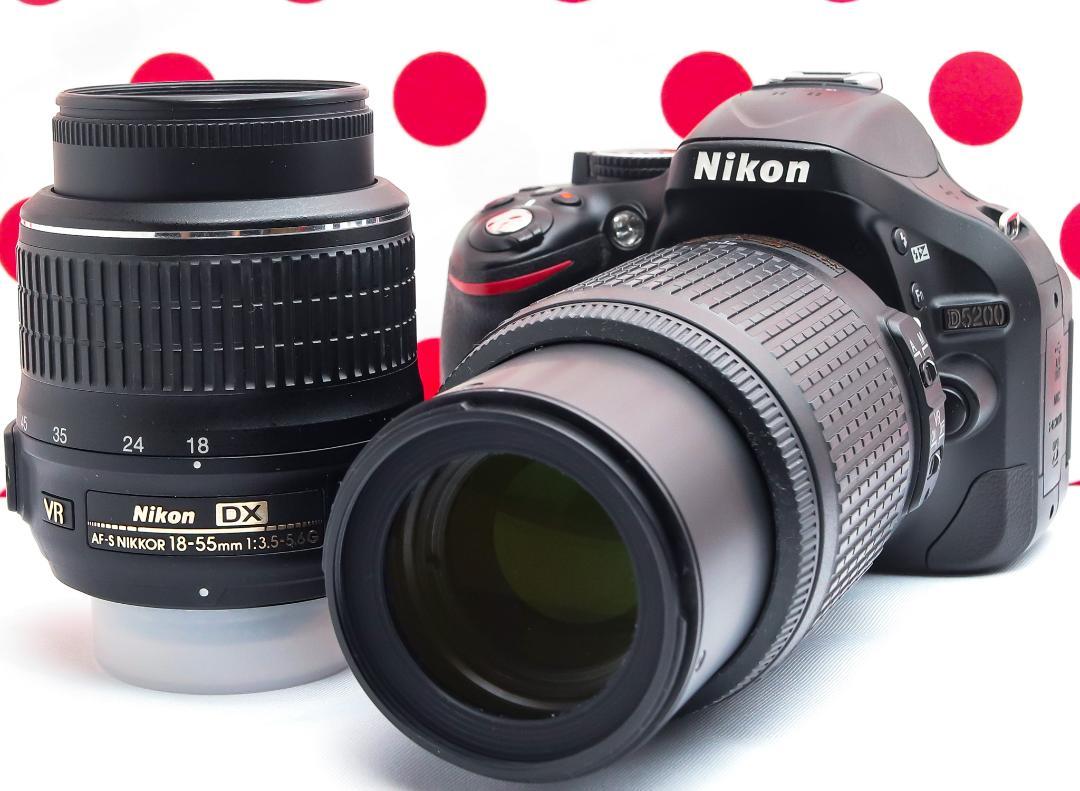 Nikon D5200❤ダブルレンズ❤スマホ転送OK❤高画質・高性能