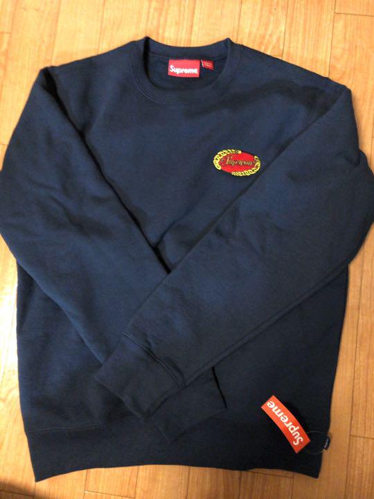 定番品質保証 シュプリーム chain logo crew neck 5CIzL-m20651840484 人気格安