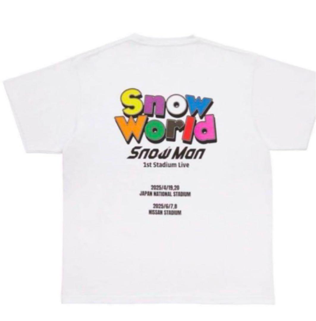 2025人気の SnowMan 1st スタジアムツアーSnowWorld Tシャツ ロゴver - メルカリ アイドル