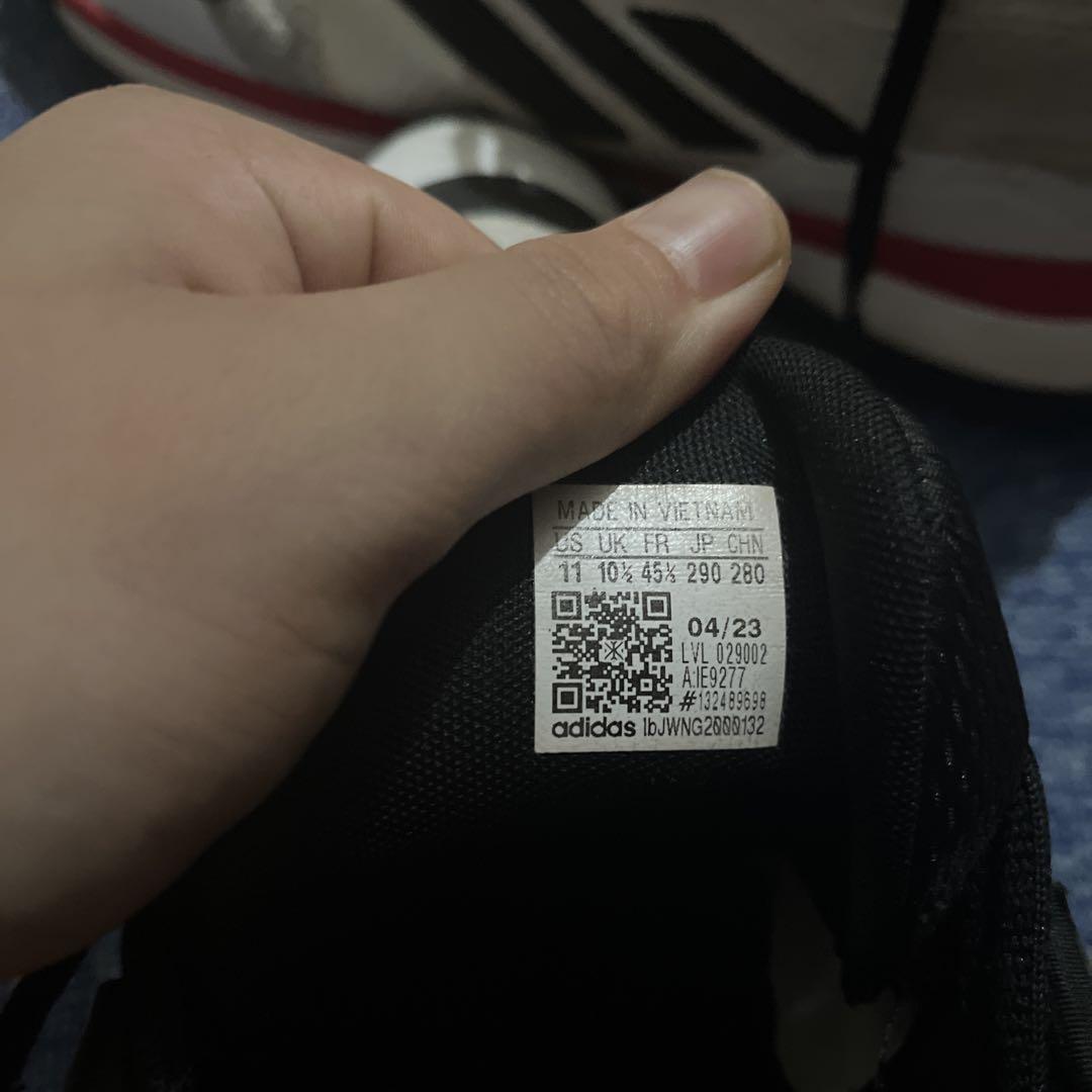 adidas バスケットボールシューズ US 11 ホワイト/ブラック/レッド