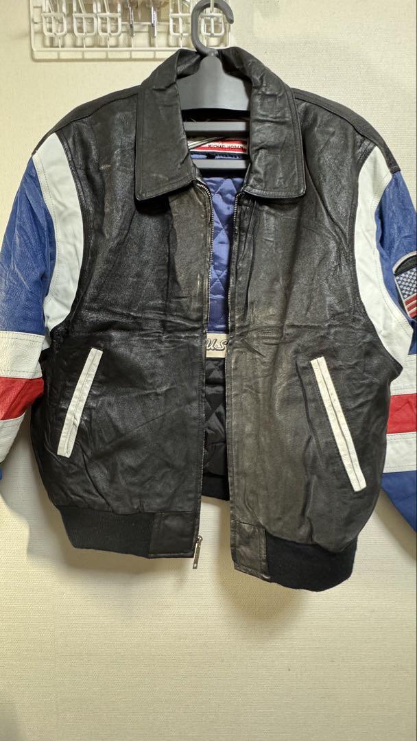 ジャケット・アウター 90s USA leather jacket
