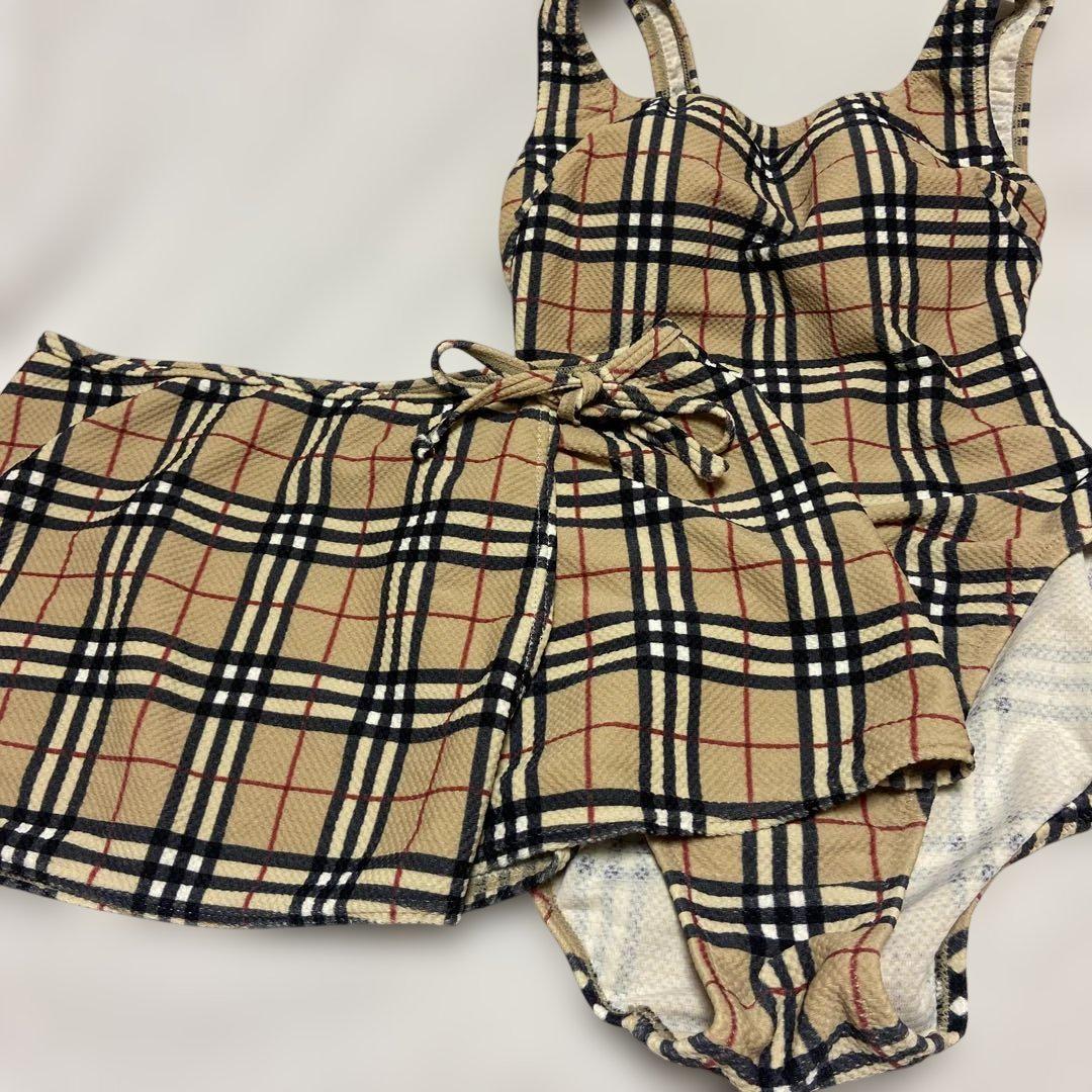 バーバリー BURBERRY ブルーラベル ノバチェック ワンピース水着 バーバリー BURBERRY ブルーラベル ノバチェック ワンピース水着