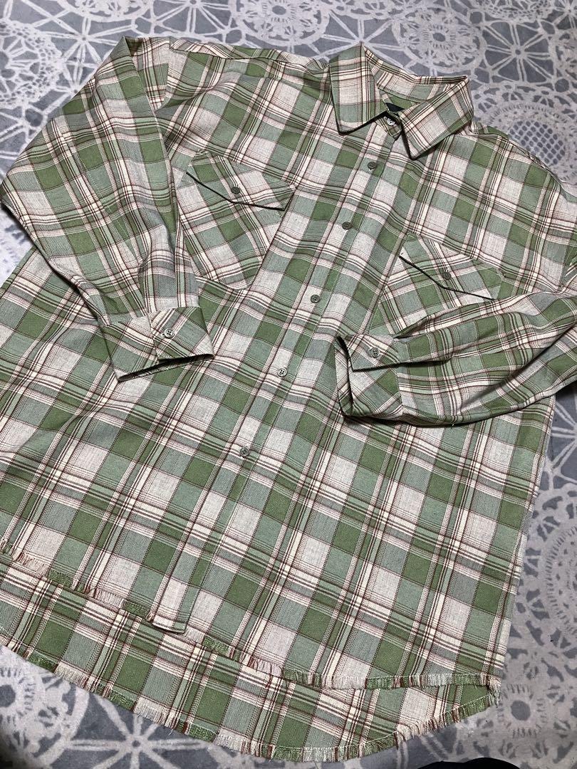 AMERI WIND AND SEA BIG CHECK SHIRT mサイズ