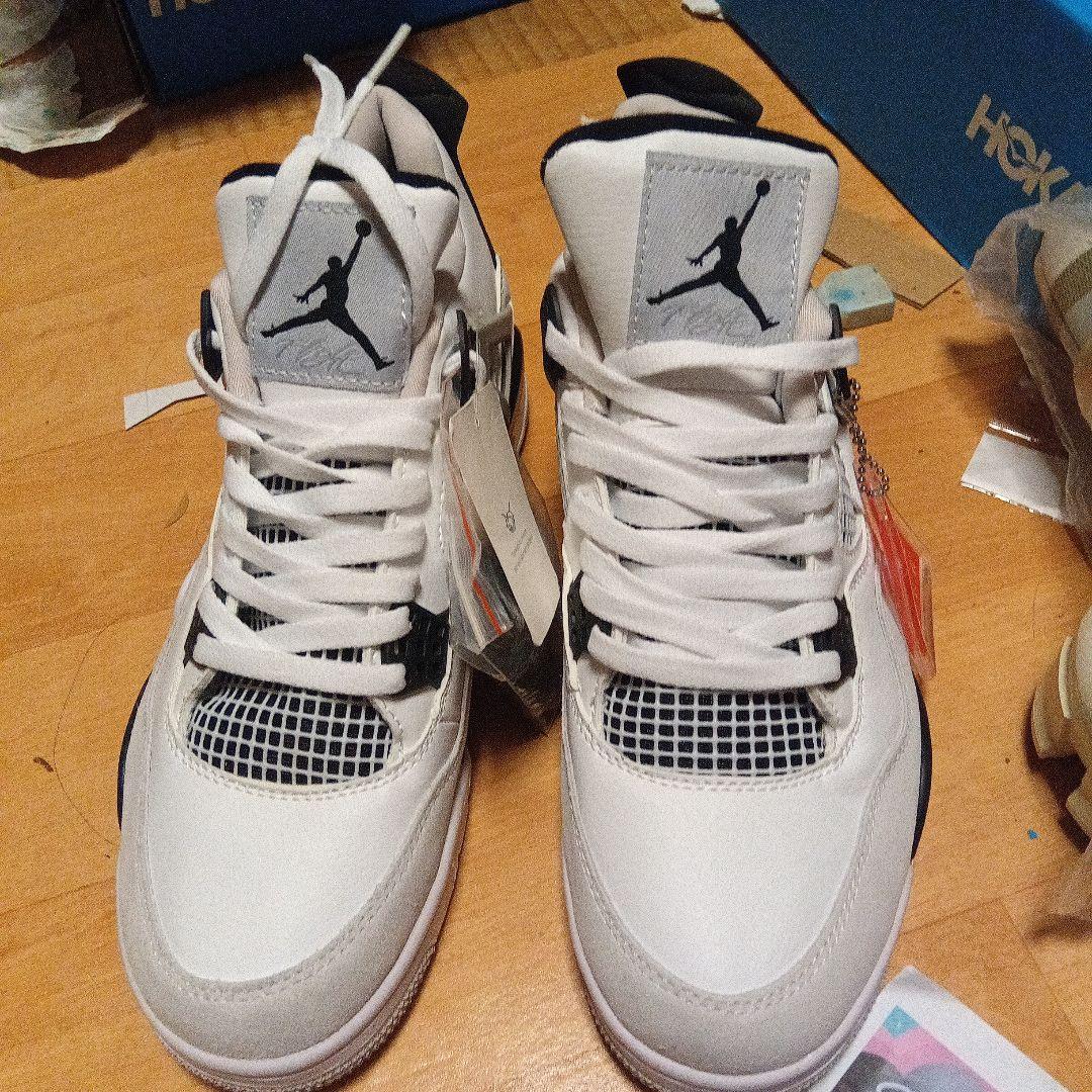 NIKE Air Jordan4 retro 10 28.0 白×黒ミリタリー