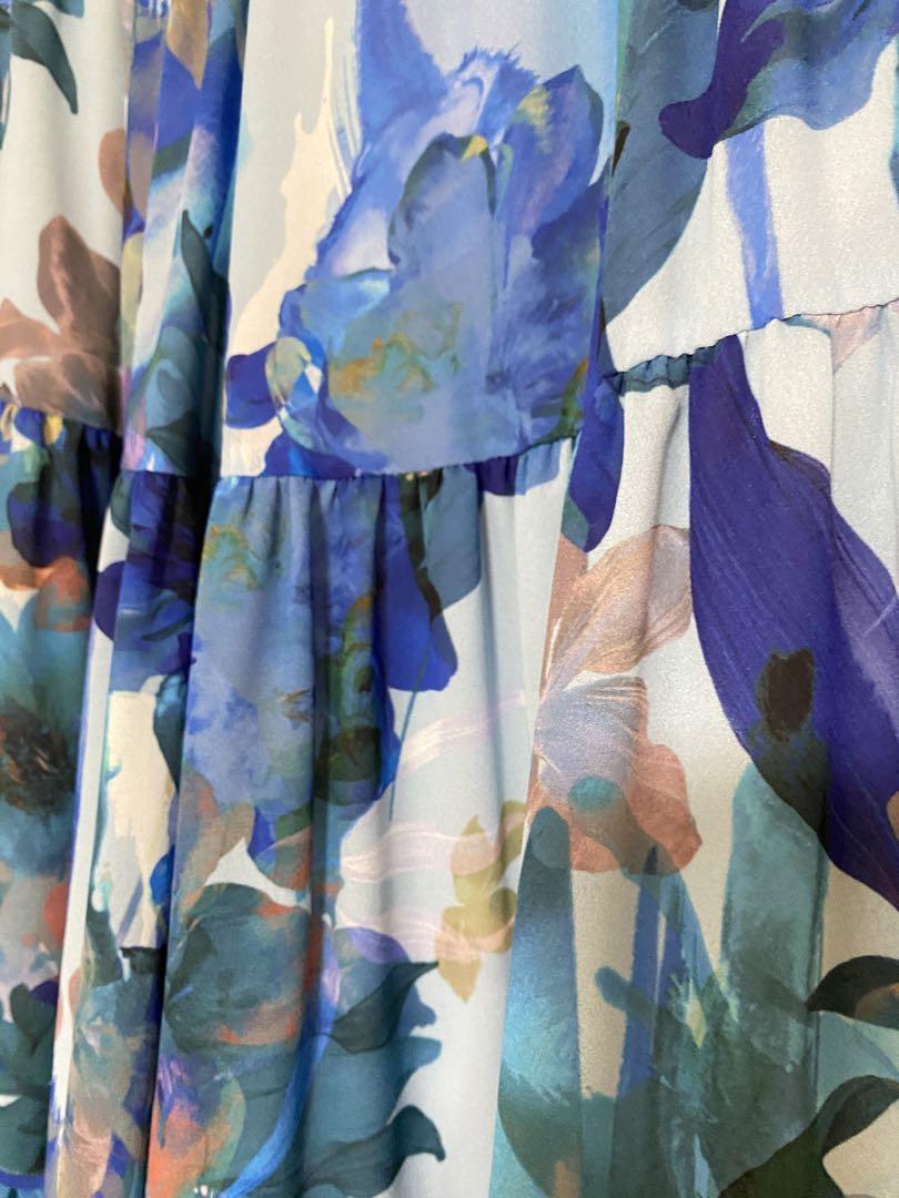 STUMBLY 【TV着用】Flower Printed Flare Skirt_画像1