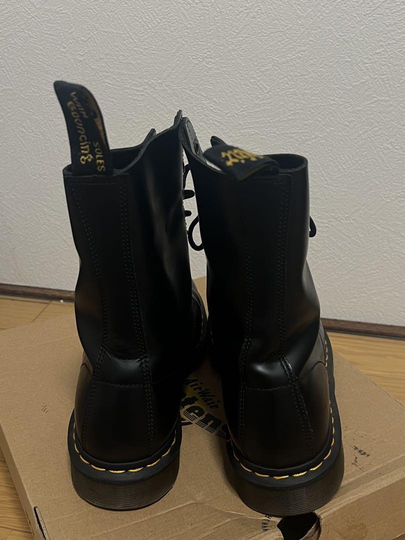 Dr. Martens ブラック 10ホールブーツ1490 28cm