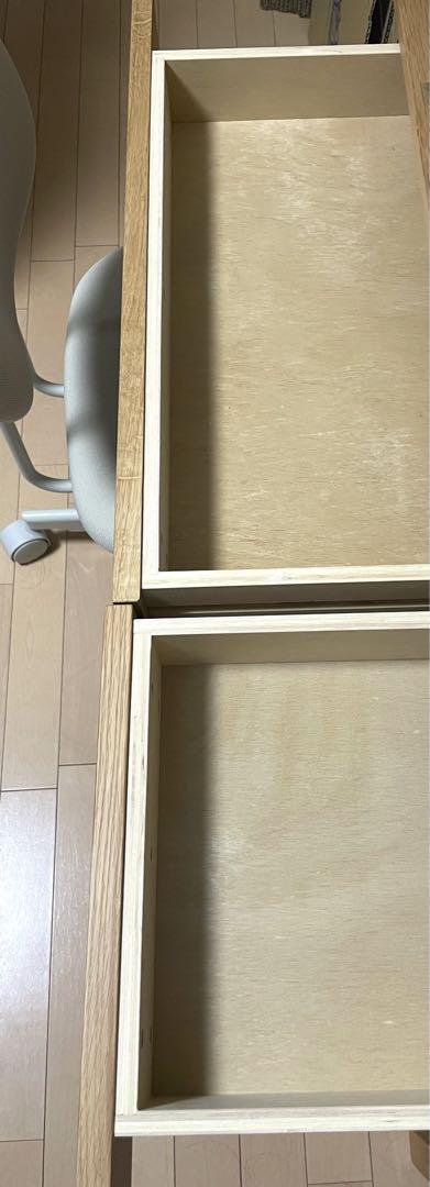 無印良品 木製デスク オーク材 幅110×奥行55×高さ70cm
